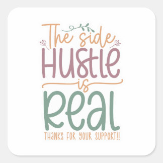 Kleine bedrijven Dank u wel! Vierkante Sticker