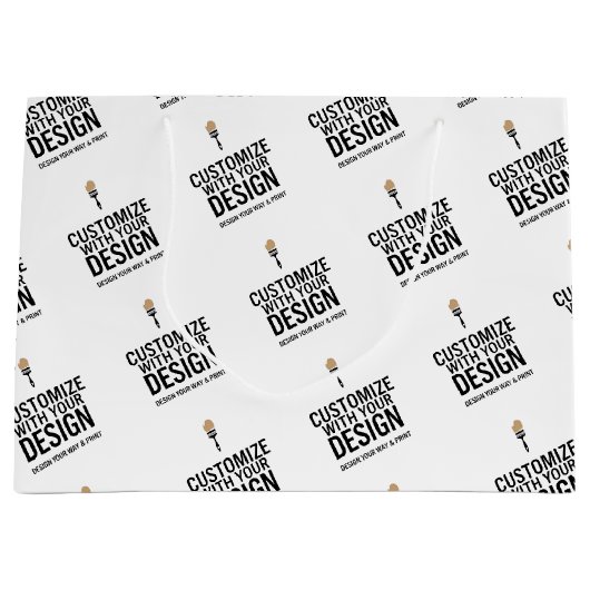 Kleine bedrijven Gepersonaliseerd Bedrijf Branded Groot Cadeauzakje (Voorkant)