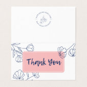 Kleine bedrijven - Hartelijk dank - Kaart voor kle Visitekaartje (Buitenkant ongevouwen)