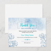 Kleine bedrijven Hartelijk dank voor uw kaart (Voorkant / Achterkant)