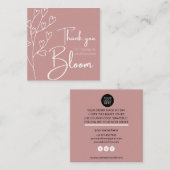 Kleine bedrijven Hartelijk dank voor uw kaart (Voorkant / Achterkant)