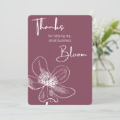 Kleine bedrijven Hartelijk dank voor uw kaart (Staand voorkant)