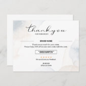 Kleine bedrijven Hartelijk dank voor uw kaart (Voorkant / Achterkant)