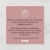 Kleine bedrijven Hartelijk dank voor uw kaart (Achterkant)