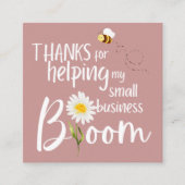 Kleine bedrijven Hartelijk dank voor uw kaart (Voorkant)