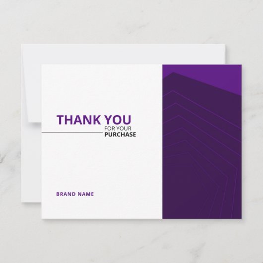 Kleine bedrijven Hartelijk dank voor uw kaart (Voorkant)