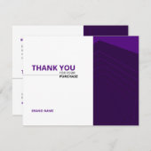 Kleine bedrijven Hartelijk dank voor uw kaart (Voorkant / Achterkant)