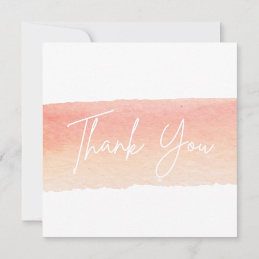 Kleine bedrijven Hartelijk dank voor uw kaart (Voorkant)