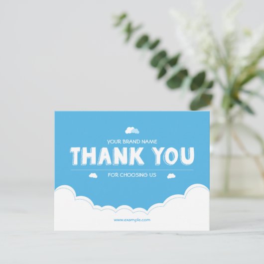 Kleine bedrijven Hartelijk dank voor uw kaart (Staand voorkant)