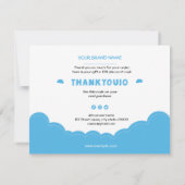 Kleine bedrijven Hartelijk dank voor uw kaart (Achterkant)