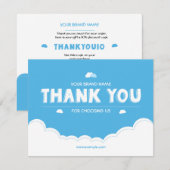 Kleine bedrijven Hartelijk dank voor uw kaart (Voorkant / Achterkant)