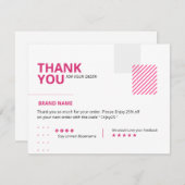 Kleine bedrijven Hartelijk dank voor uw kaart (Voorkant / Achterkant)