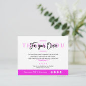 Kleine bedrijven Hartelijk dank voor uw kaart (Staand voorkant)