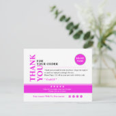 Kleine bedrijven Hartelijk dank voor uw kaart (Staand voorkant)