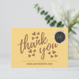 Kleine bedrijven Hartelijk dank voor uw kaart Notitiekaartje