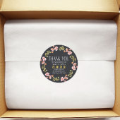 Kleine bedrijven Hartelijk dank voor uw Logo robuu Ronde Sticker