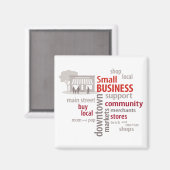 Kleine bedrijven magneet (Voorkant / Achterkant)