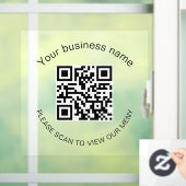 Kleine bedrijven raamsticker (Huis)