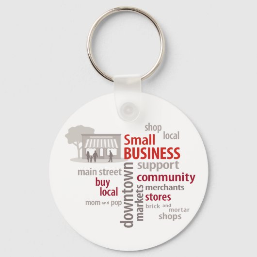 Kleine bedrijven sleutelhanger (Voorkant)