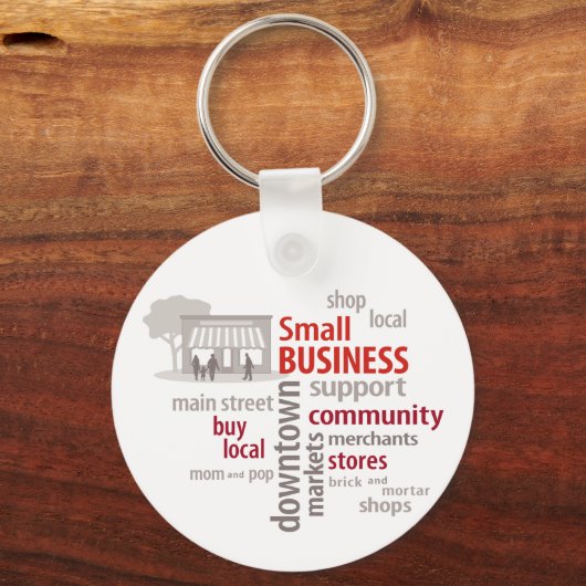 Kleine bedrijven sleutelhanger (Voorkant)