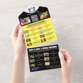 Kleine bedrijven voor voedsellevering Zorgzame fot All In One Uitnodiging (Afscheurbaar)