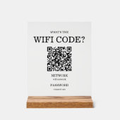 Kleine bedrijven Wat is de WiFi QR-code Acryl Bord (Voorkant)