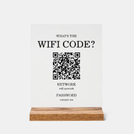 Kleine bedrijven Wat is de WiFi QR-code Acryl Bord