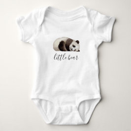 Kleine beer. Aquarel schattige panda. Grappig dier Romper