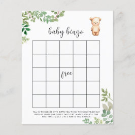 Kleine beer Baby shower bingospel