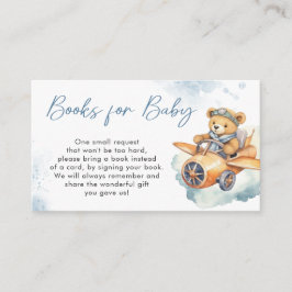 Kleine Beer Baby shower boeken voor Baby Informatiekaartje