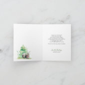 Kleine Beer Baby shower dank u Bedankkaart (Binnen)