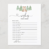 Kleine beer bos wenst baby kaart (Voorkant)