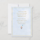 Kleine beer die een ballon vasthoudt Baby Shower (Achterkant)