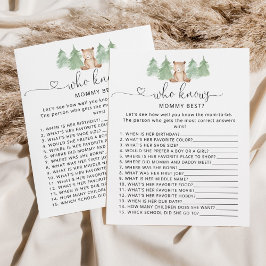 Kleine beer die het beste baby shower-spel kent