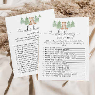 Kleine beer die het beste baby shower-spel kent