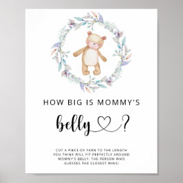 kleine beer hoe groot is mamma's buik spel poster