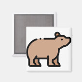 Kleine Beer Magneet (Voorkant / Achterkant)