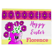 Kleine Beer met bloemen Groot Cadeauzakje (Achterkant)