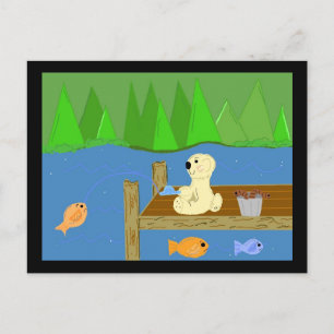 Kleine Beer op de Dock Briefkaart