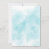 Kleine Beer prins blauwe bloem Babyjongen Kaart (Achterkant)