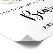 Kleine beer raden hoeveel teddyberen poster (Hoek)