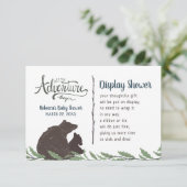 Kleine Beer rustieke display douche geen cadeauver Informatiekaartje (Staand voorkant)