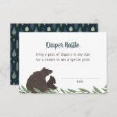 Kleine Beer Rustige Baby shower Draagbare kaart (Voorkant / Achterkant)