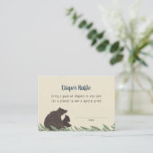 Kleine Beer Rustige Baby shower Draagbare kaart (Staand voorkant)