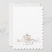 Kleine Beer sneeuwvlok Baby shower Kaart (Achterkant)