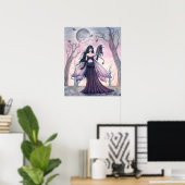 Kleine Beestfee met Drakenposter 45 x 55 cm Poster (Thuiskantoor)
