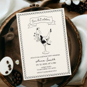 Kleine beetje oudere cocktail hand getrokken uniek kaart