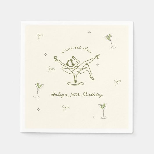 Kleine beetje oudere eigenzinnige hand getrokken v servet (Voorkant)