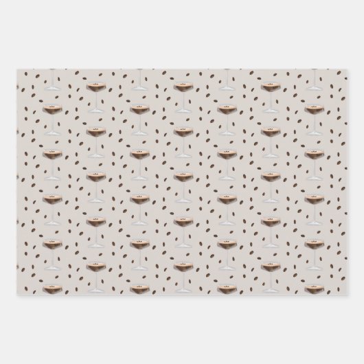 Kleine beetje oudere Espresso Martini Signature Co Inpakpapier Vel (Voorkant)