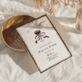 Kleine beetje oudere espresso met de hand getekend kaart